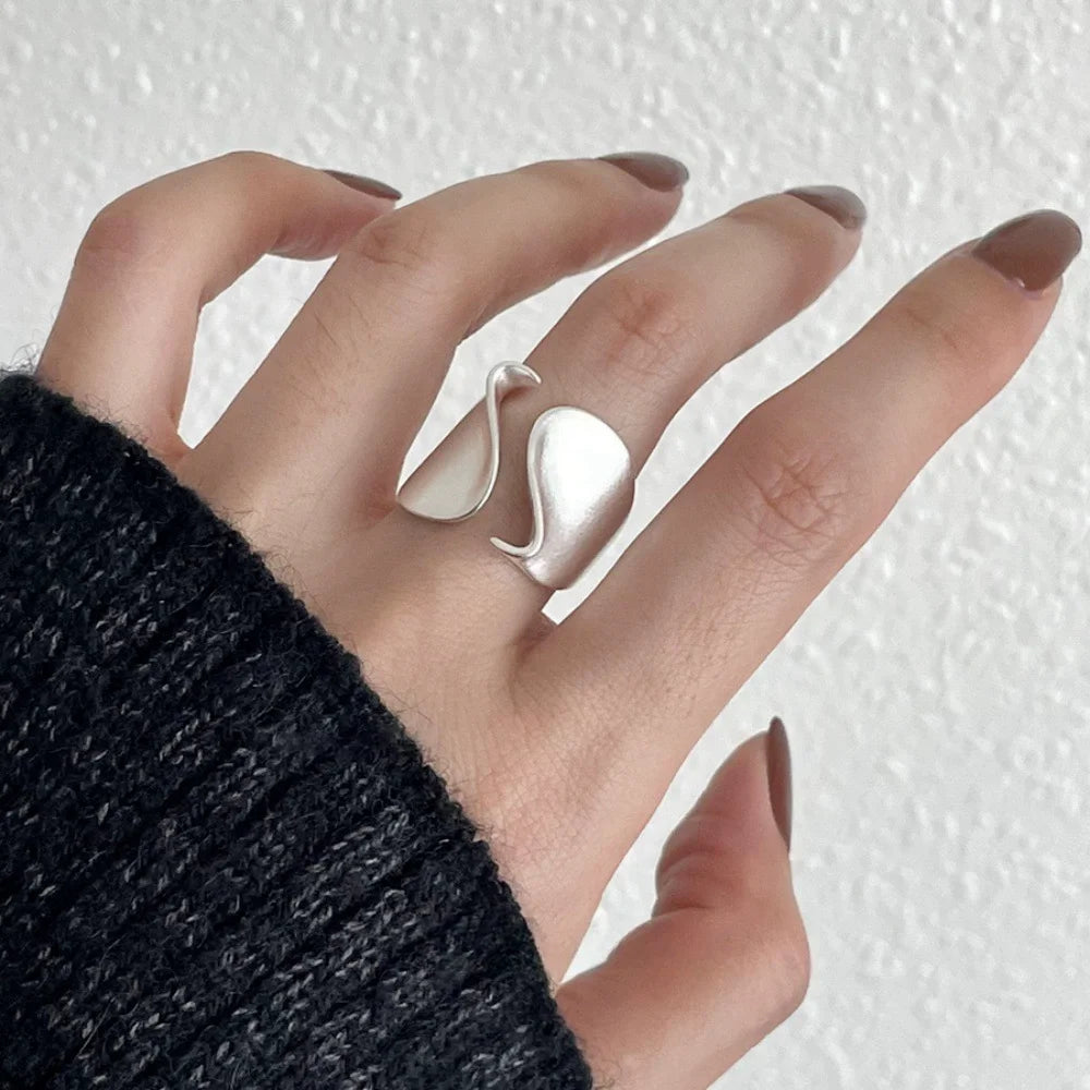 SilverMist Big Open Statement Ring