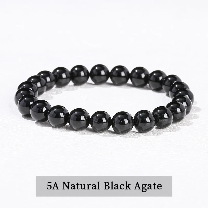 Elastic Natural Crystal Bead Bracelet