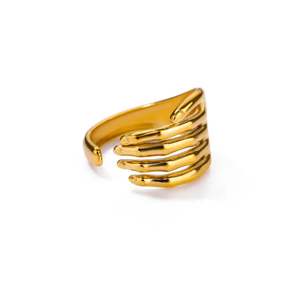 Celeste Royale Gold Shell Ring