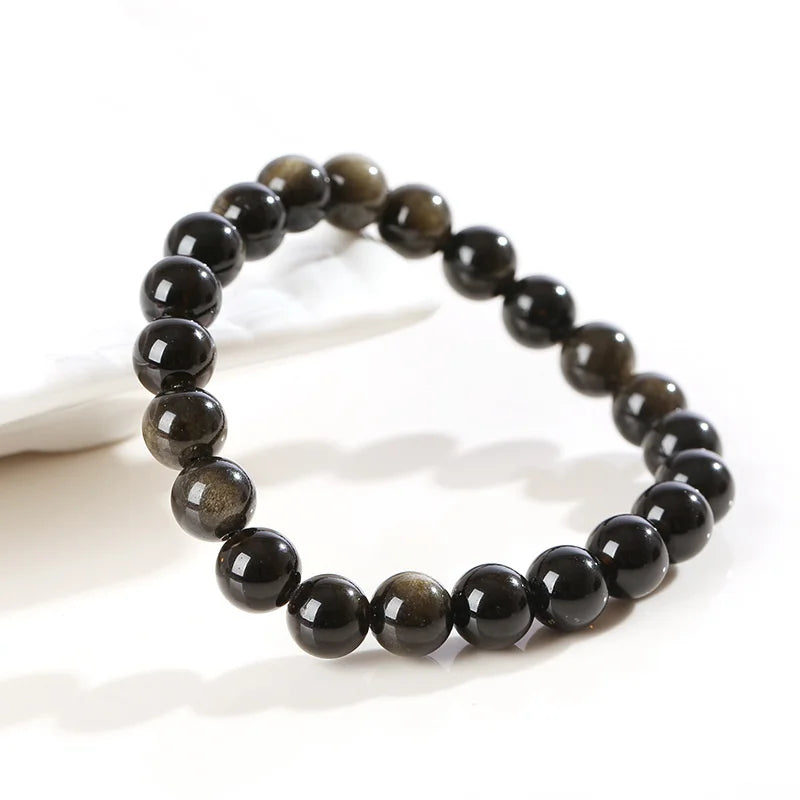 Mystic Glow Obsidian Beads